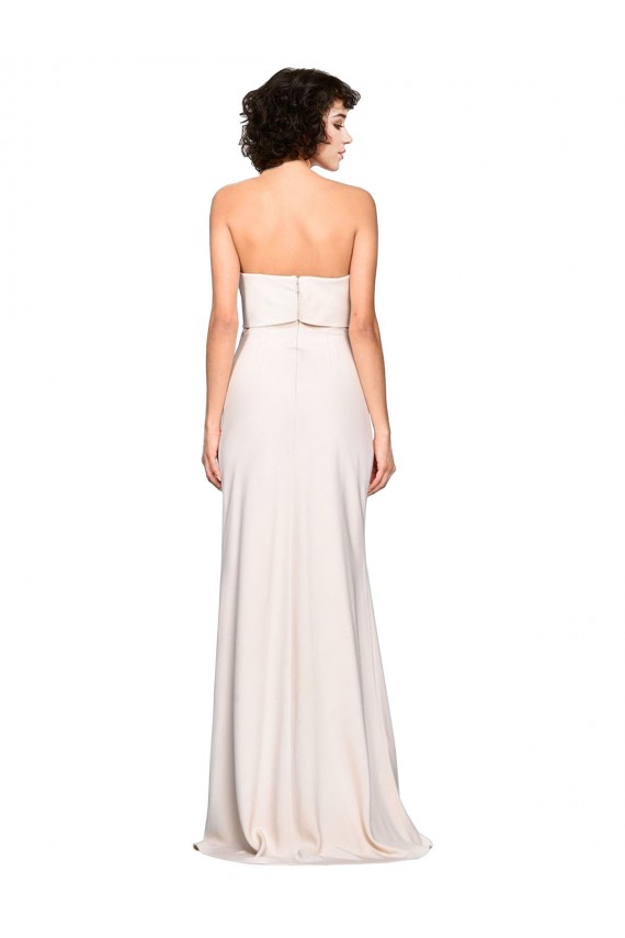 Mermaid Stretch Crepe Strapless Long Sleeveless Prom Dress / Bridesmaid Dress Norwich