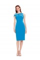 Stretch Crepe Cocktail Length Sleeveless Formal Evening Gown / Prom Dress / Bridesmaid Dress Norwich