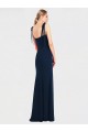Low Back Stretch Crepe Spaghetti Straps Long Sleeveless Semi Formal Evening Dress / Prom Dress / Bridesmaid Dress Norwich