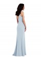 V-Back Stretch Crepe Spaghetti Straps Long Sleeveless Formal Dress / Bridesmaid Dress Norwich