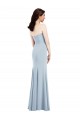 Low Back Stretch Crepe V-Neck Long Sleeveless Bridesmaid Dress / Evening Dress Norwich