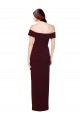 Low Back Mermaid Stretch Crepe Off the Shoulder Long Sleeveless Formal Evening Gown / Prom Dress / Bridesmaid Dress Norwich