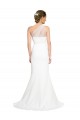 Stretch Crepe & Tulle One Shoulder Sweep Train Sleeveless Formal Evening Gown / Bridesmaid Dress Norwich