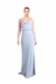 V-Back Stretch Crepe Cowl Neck Long Sleeveless Formal Dress / Bridesmaid Dress Norwich
