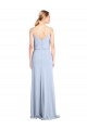 V-Back Stretch Crepe Cowl Neck Long Sleeveless Formal Dress / Bridesmaid Dress Norwich