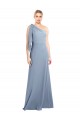 Stretch Crepe One Shoulder Long Flutter Sleeves Formal Dress / Bridesmaid Dress Norwich