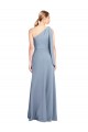 Stretch Crepe One Shoulder Long Flutter Sleeves Formal Dress / Bridesmaid Dress Norwich
