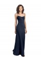 Low Back Stretch Crepe High Neck Long Sleeveless Formal Dress / Bridesmaid Dress Norwich