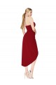 Stretch Crepe Sweetheart Knee Length Sleeveless High Low Evening Gown / Prom Dress / Bridesmaid Dress Norwich