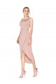 Stretch Crepe One Shoulder Knee Length Sleeveless Formal Dress / Bridesmaid Dress Norwich