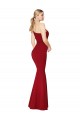 Burgundy Stretch Crepe One Shoulder Long Sleeveless Formal Evening Gown / Prom Dress / Bridesmaid Dress Norwich