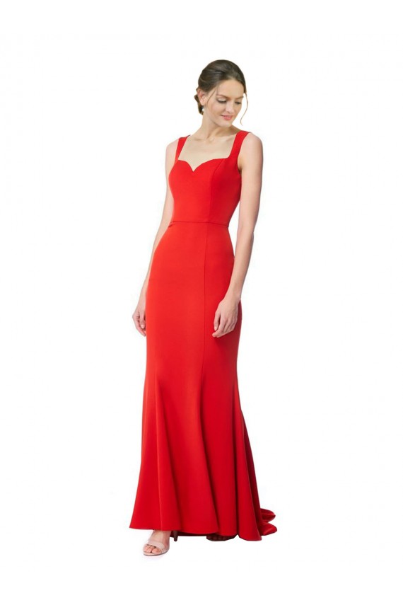 Stretch Crepe Sweetheart Long Sleeveless Formal Evening Gown / Prom Dress / Bridesmaid Dress Norwich