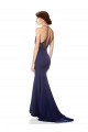 Stretch Crepe Halter Neck Long Sleeveless Bridesmaid Dress / Formal Dress Norwich