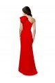Red Stretch Crepe One Shoulder Long Sleeveless Formal Dress / Bridesmaid Dress Norwich