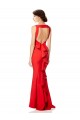 Open Back Stretch Crepe Halter Neck Long Sleeveless Bridesmaid Dress / Evening Gowns Norwich