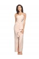 Low Back Nude Stretch Crepe Strapless Long Sleeveless Semi Formal Evening Dress / Prom Dress / Bridesmaid Dress Norwich