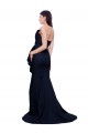 Low Back Stretch Crepe Strapless Sweep Train Sleeveless Semi Formal Evening Dress / Prom Dress / Bridesmaid Dress Norwich