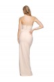 Low Back Nude Stretch Crepe Strapless Long Sleeveless Formal Evening Gown / Prom Dress / Bridesmaid Dress Norwich