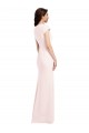 Stretch Crepe V-Neck Long Cap Sleeves Formal Evening Gown / Prom Dress / Bridesmaid Dress Norwich