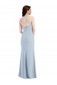 Open Back A-Line Stretch Crepe Halter Neck Long Sleeveless Formal Evening Gown / Prom Dress / Bridesmaid Dress Norwich