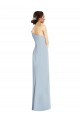 Light Sky Blue Stretch Crepe Off the Shoulder Long Sleeveless Formal Evening Gown / Prom Dress / Bridesmaid Dress Norwich