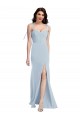 Low Back Stretch Crepe Strapless Long Sleeveless Bridesmaid Dress / Formal Dress Norwich
