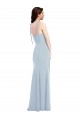 Low Back Stretch Crepe Strapless Long Sleeveless Bridesmaid Dress / Formal Dress Norwich