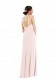 Low Back Stretch Crepe Halter Neck Long Sleeveless Formal Evening Gown / Prom Dress / Bridesmaid Dress Norwich