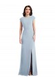 Open Back Stretch Crepe Long Cap Sleeves Formal Evening Gown / Prom Dress / Bridesmaid Dress Norwich