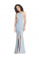 Open Back Stretch Crepe Halter Neck Long Sleeveless Evening Dress / Bridesmaid Dress Norwich