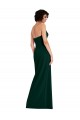 Low Back Midnight Green Stretch Crepe Scoop Neck Long Sleeveless Formal Evening Gown / Prom Dress / Bridesmaid Dress Norwich