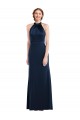 Open Back Stretch Crepe High Neck Long Sleeveless Semi Formal Evening Dress / Prom Dress / Bridesmaid Dress Norwich