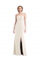 Ivory Stretch Crepe Strapless Long Sleeveless Semi Formal Evening Dress / Prom Dress / Bridesmaid Dress Norwich
