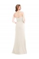 Ivory Stretch Crepe Strapless Long Sleeveless Semi Formal Evening Dress / Prom Dress / Bridesmaid Dress Norwich
