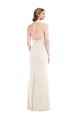 Low Back Stretch Crepe Halter Neck Long Sleeveless Semi Formal Evening Dress / Prom Dress / Bridesmaid Dress Norwich