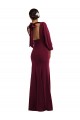 Open Back Stretch Crepe Bateau Neck Long Long Sleeves Formal Evening Gown / Prom Dress / Bridesmaid Dress Norwich