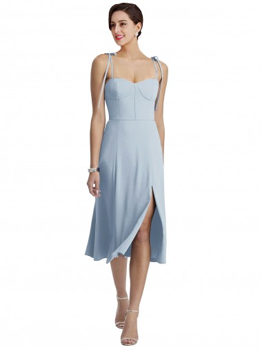 Stretch Crepe Sweetheart Midi Length Sleeveless Evening Gown / Prom Dress / Bridesmaid Dress Norwich