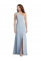 Light Sky Blue Stretch Crepe One Shoulder Long Sleeveless Formal Evening Gown / Prom Dress / Bridesmaid Dress Norwich