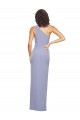 Smoke Blue Stretch Crepe One Shoulder Long Sleeveless Formal Evening Gown / Prom Dress / Bridesmaid Dress Norwich