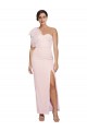 Low Back Stretch Crepe One Shoulder Long Sleeveless Formal Evening Gown / Prom Dress / Bridesmaid Dress Norwich