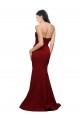 Low Back Burgundy Stretch Crepe Sweetheart Long Sleeveless Formal Evening Gown / Prom Dress / Bridesmaid Dress Norwich