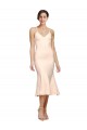 Open Back Stretch Crepe V-Neck Midi Length Sleeveless Evening Gown / Prom Dress / Bridesmaid Dress Norwich