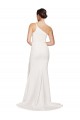 Sheath Stretch Crepe One Shoulder Sweep Train Sleeveless Semi Formal Evening Dress / Prom Dress / Bridesmaid Dress Norwich