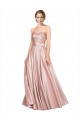 Low Back Stretch Satin Sweetheart Long Sleeveless Black Tie Evening Gown / Prom Dress / Bridesmaid Dress Norwich