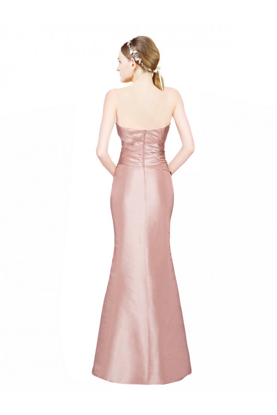 Low Back Stretch Satin Sweetheart Long Sleeveless Formal Evening Gown / Prom Dress / Bridesmaid Dress Norwich