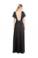 Open Back Stretch Satin V-Neck Long Cap Sleeves Bridesmaid Dress / Evening Dress Norwich