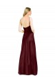 Stretch Satin Spaghetti Straps Long Sleeveless Bridesmaid Dress / Evening Dress Norwich