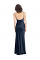Open Back Stretch Satin Cowl Neck Long Sleeveless Black Tie Evening Gown / Prom Dress / Bridesmaid Dress Norwich