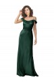 V-Back Stretch Satin Off the Shoulder Long Sleeveless Formal Evening Gown / Prom Dress / Bridesmaid Dress Norwich