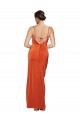 Open Back Stretch Satin Spaghetti Straps Sweep Train Sleeveless Formal Evening Gown / Prom Dress / Bridesmaid Dress Norwich
